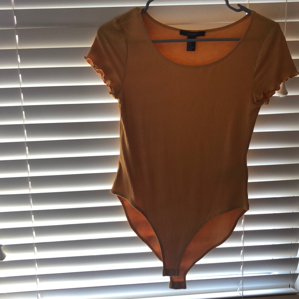 Yellow Forever 21 Bodysuit